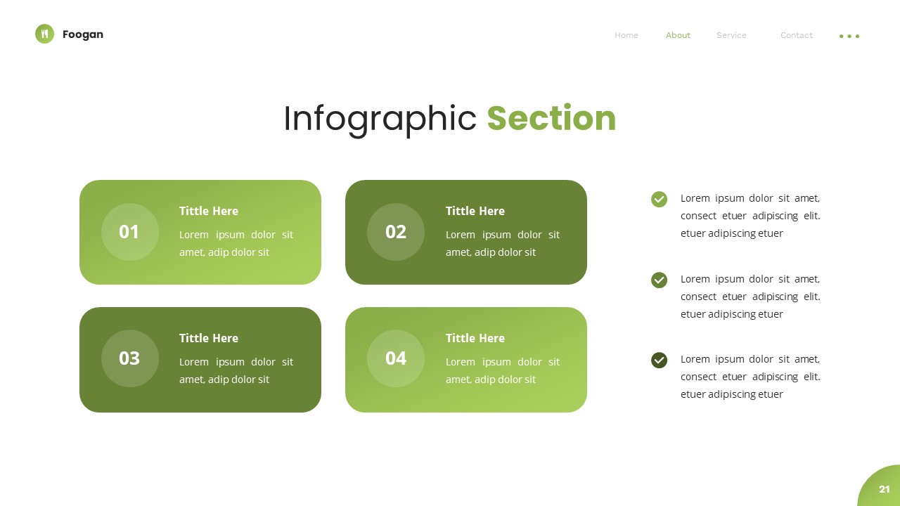 Foogan Food Google Slide Templates, Presentation Templates GraphicRiver