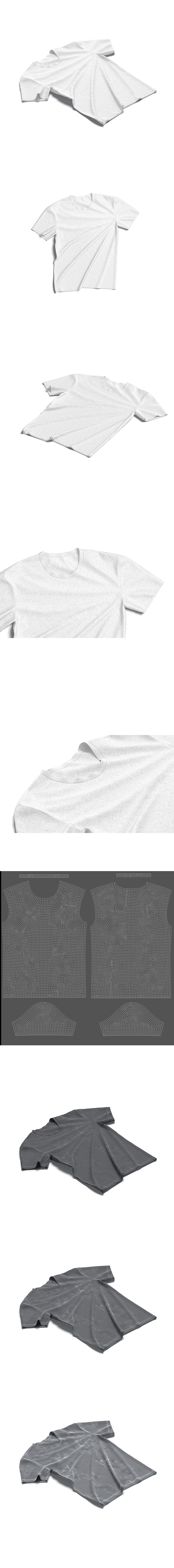 Flat Lay T-shirt - tightened cotton tee-shirt