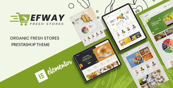 Organic Elementor –  Fresh Food Mart Prestashop Theme
