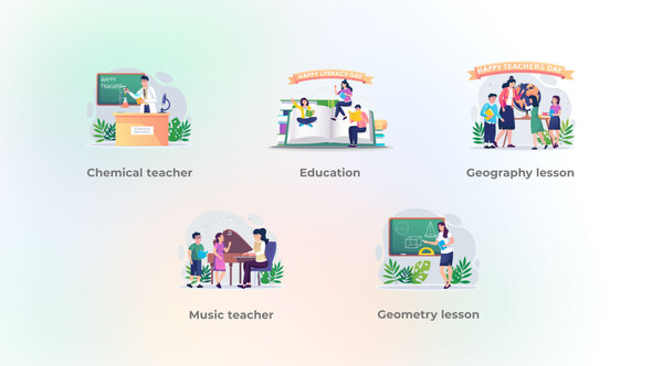 Education - Literacy Day and Teachers Day Concepts