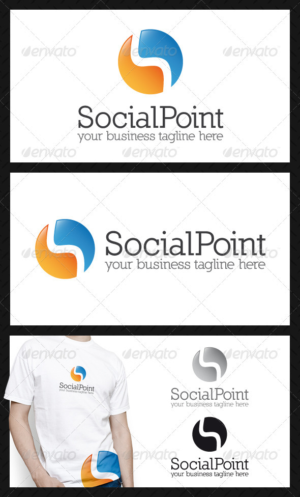 Social Point Logo Template - Letters Logo Templates