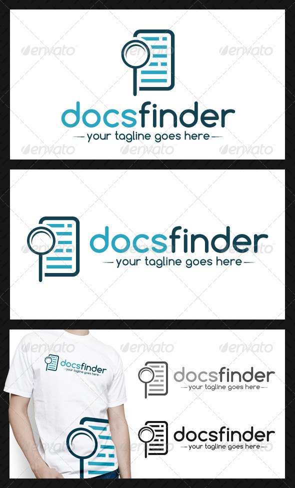Docs Finder Logo Template - Objects Logo Templates