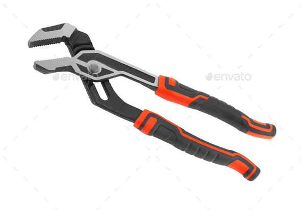 Slip joint pliers isolated