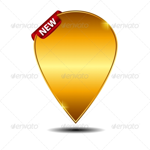 Vector Label with Red Ribbon - Retail Commercial / Shopping