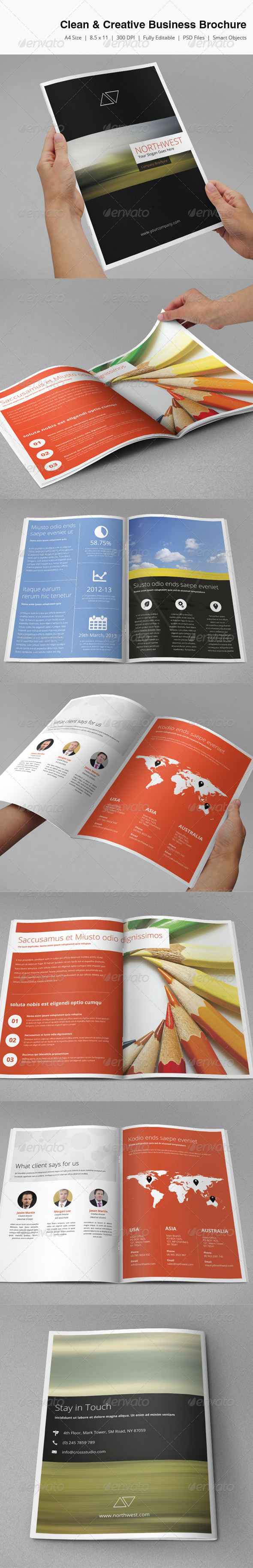 Clean & Creative Business Brochure - Corporate Brochures