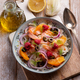 fesh salad with salmon fennel raspberry and orange - PhotoDune Item for Sale
