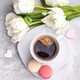 Cup of coffee and macaroons - PhotoDune Item for Sale