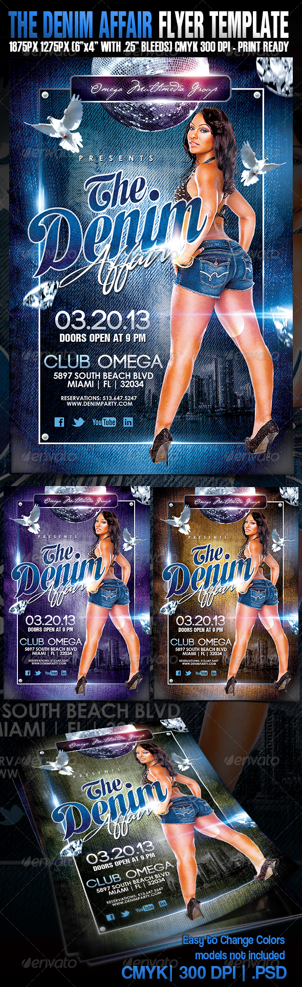 The Denim Affair - Events Flyers