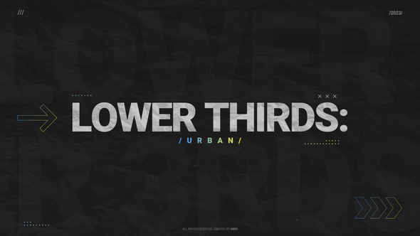 Lower Thirds: Urban