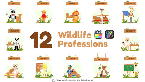 Wildlife Professions For Final Cut Pro X