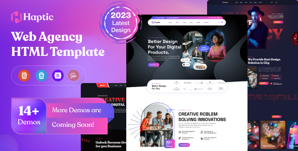 [DOWNLOAD]Haptic - Web Design Agency HTML Template