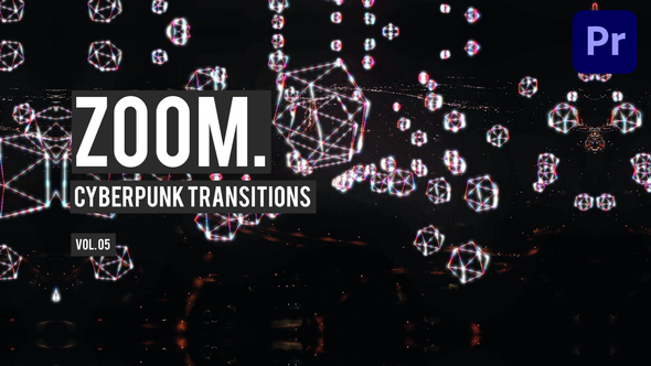 Cyberpunk Zoom Transitions for Premiere Pro Vol. 05