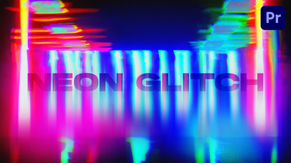 Neon Glitch Transitions | Premiere Pro