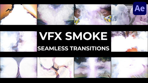 VFX Smoke Seamless Transition for After Effects