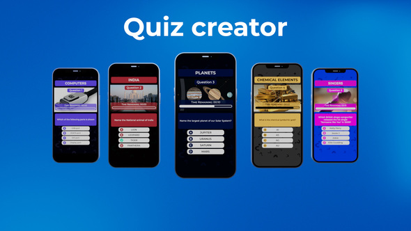 Interactive Quiz & Survey After Effects Template