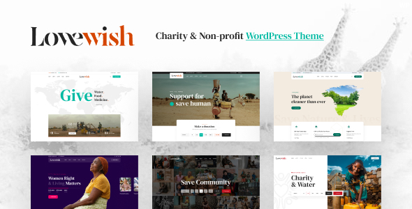 Lovewish - Nonprofit & Charity WordPress Theme