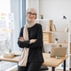 Muslim entrepreneur posing with arms crossed in office - PhotoDune Item for Sale