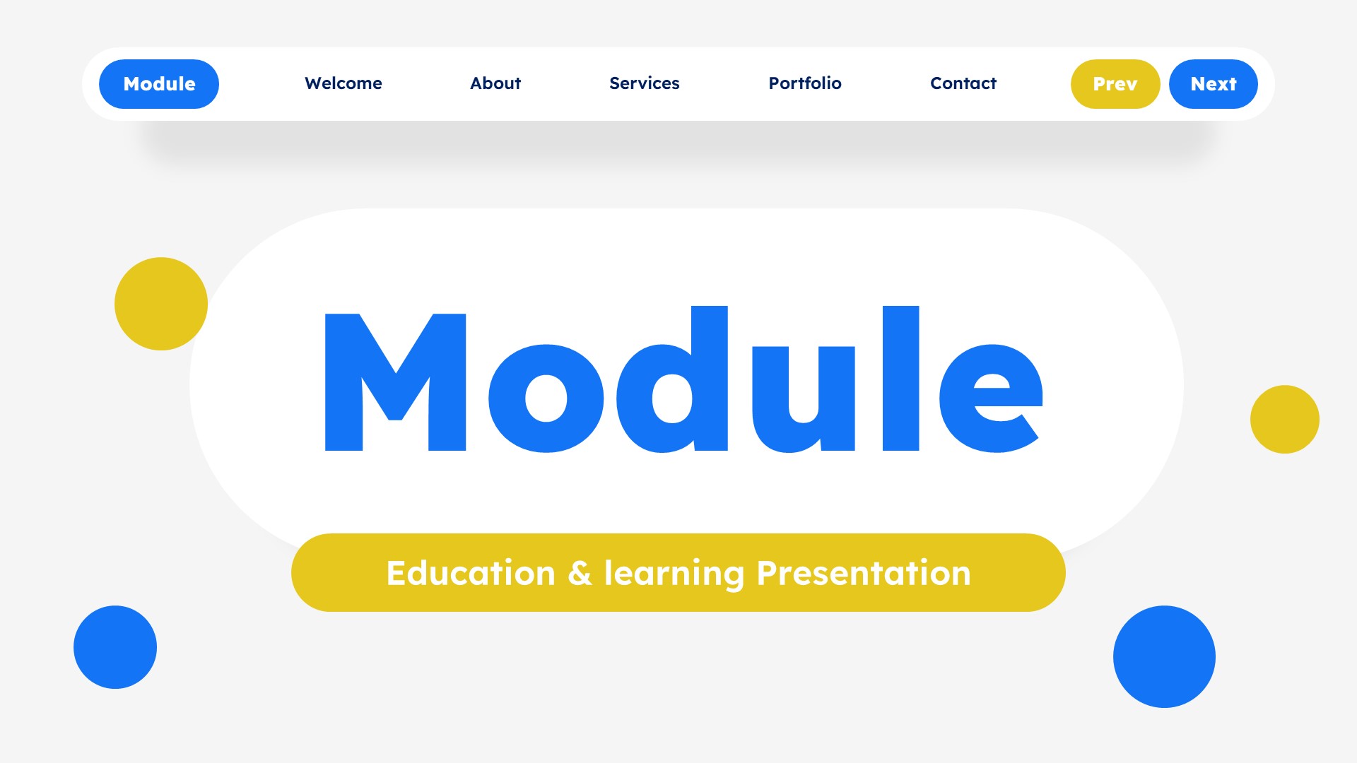 Module - Education & Learning Powerpoint Template, Presentation Templates