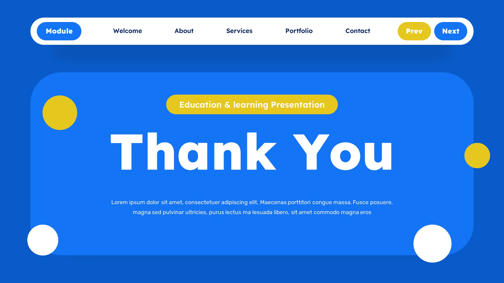 Module - Education & Learning Powerpoint Template, Presentation Templates