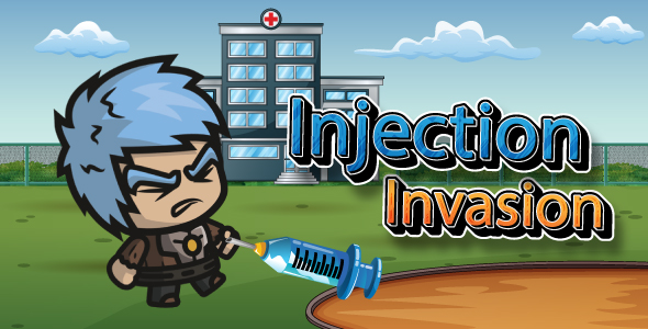 Injection Invasion Game- Endless Platformer Game - HTML5, Construct 3