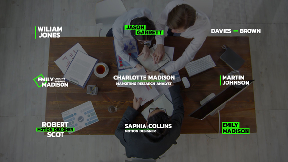 Lower Thirds Titles template preview