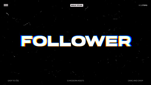 Kinetic Rhythm Titles Titles template preview