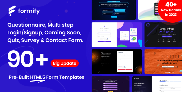 Formify - Coming Soon & Registration Form Template