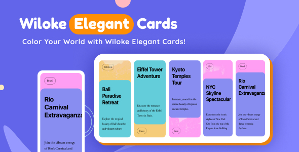 Wiloke Elegant Cards Elementor