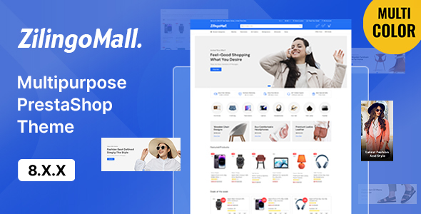 ZilingoMall - Mega Shop PrestaShop 8 Theme