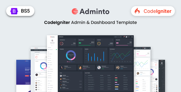 [DOWNLOAD]Adminto - Codeigniter Admin Dashboard Template