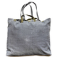 full closed handcrafted gray corduroy tote bag - PhotoDune Item for Sale
