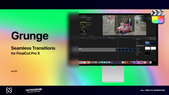 Grunge Transitions Vol. 01 for Final Cut Pro X