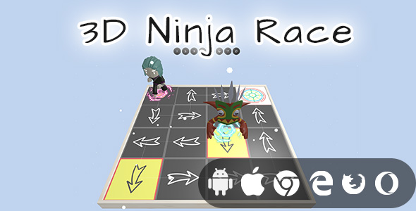 3D Ninja Race - Cross Platform Educational Game