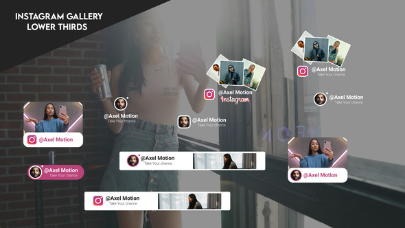 Instagram gallery Lower thirds broadcast-packages template preview