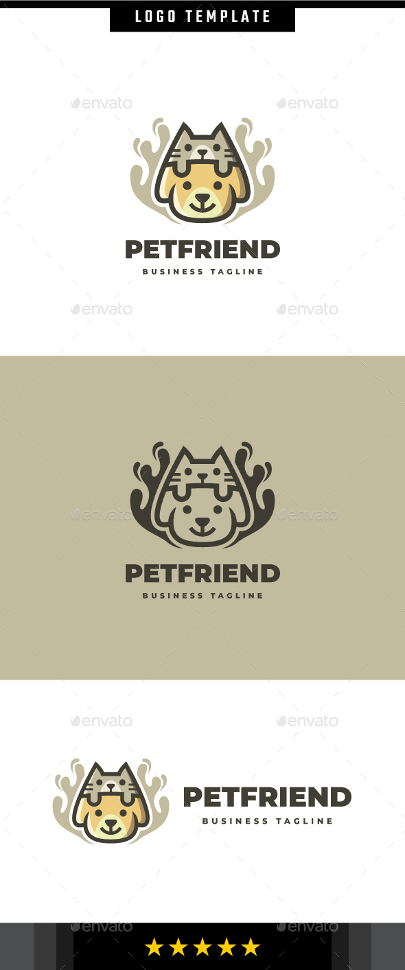Pet Friends Logo Template