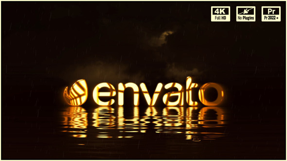 Ocean Logo Animation V.2 Premiere Pro template preview