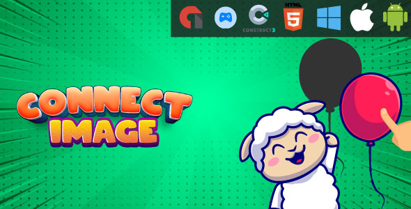 Connect Image Puzzle - HTML5 Game - Web, Mobile and FB Instant games(C3p and HTML5)
