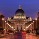 Saint Peter Basilica in the Vatican, night view - PhotoDune Item for Sale