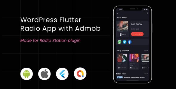 [DOWNLOAD]Flutter Radio App with Admob