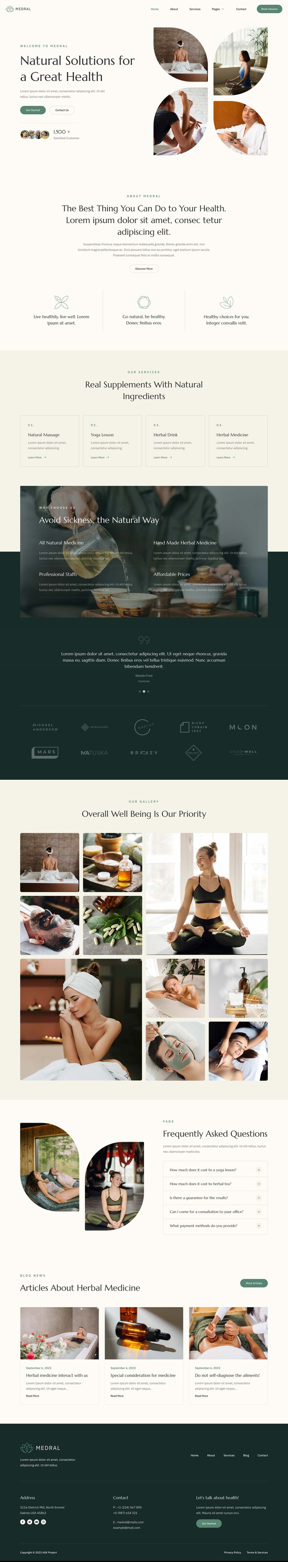 Medral - Alternative Medicine Website Elementor Template Kit