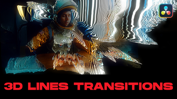 3D Lines Transitions | DaVinci Resolve