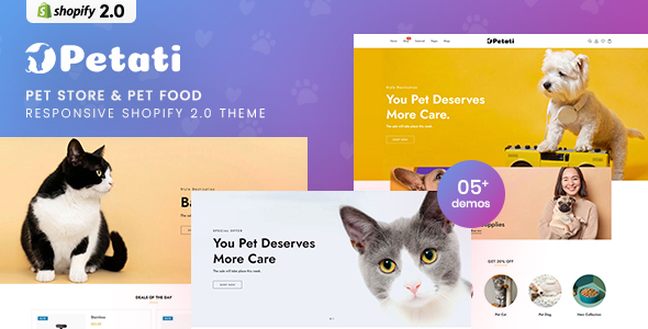 Petati – Pet Store & Pet Food Responsive Shopify 2.0 Theme