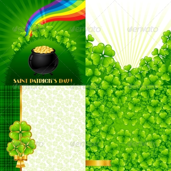 Greeting cards for Saint Patrick's day. - Flowers & Plants Nature