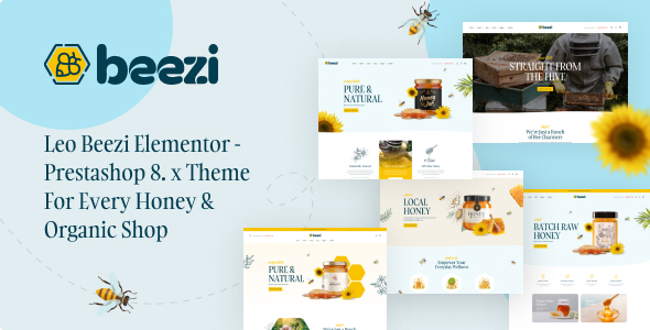 Leo Beezi Elementor - Honey & Organic Shop Prestashop Theme