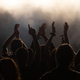 Abstract photo of crowd at concert and blurred stage lights. - PhotoDune Item for Sale