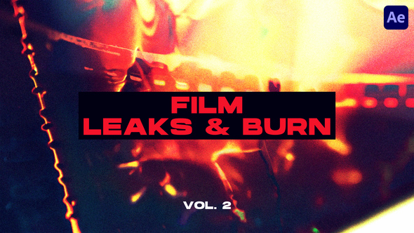 Film Leaks & Burn Transitions VOL. 2 | After Effects