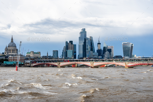 Hypothetical devastating flooding from rising sea levels in London
