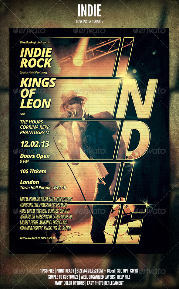Indie Flyer / Poster 5 - Clubs & Parties Events
