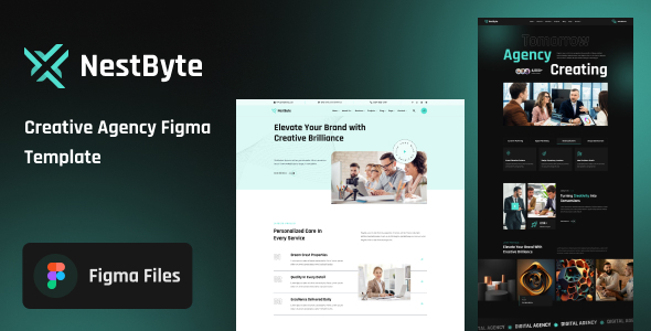 NestByte - Creative Agency Figma Template