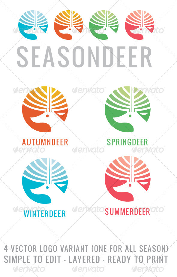 Seasondeer - Animals Logo Templates